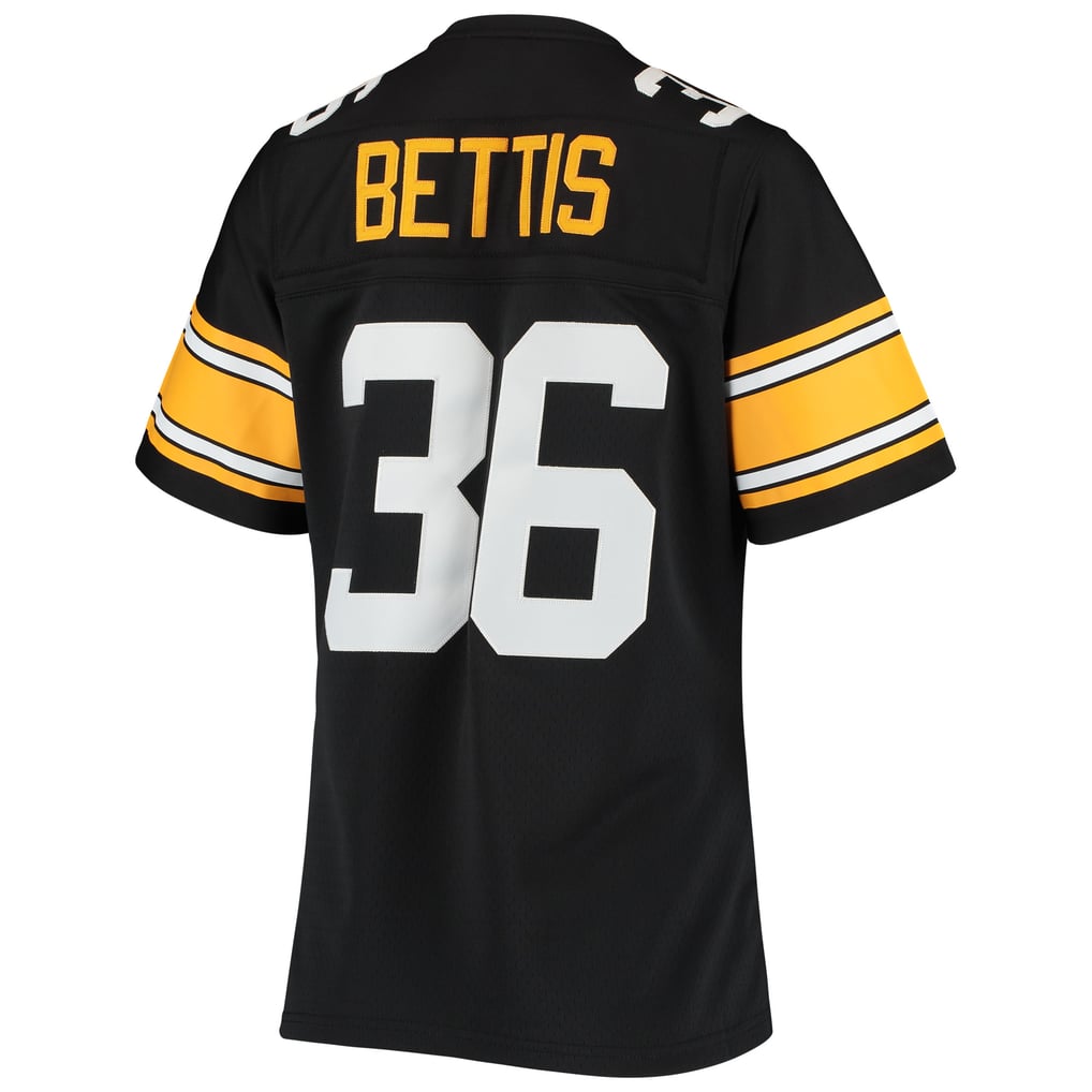 Women's Pittsburgh Steelers Jerome Bettis Mitchell & Ness Black 1996 Legacy Replica Jersey - Image 4