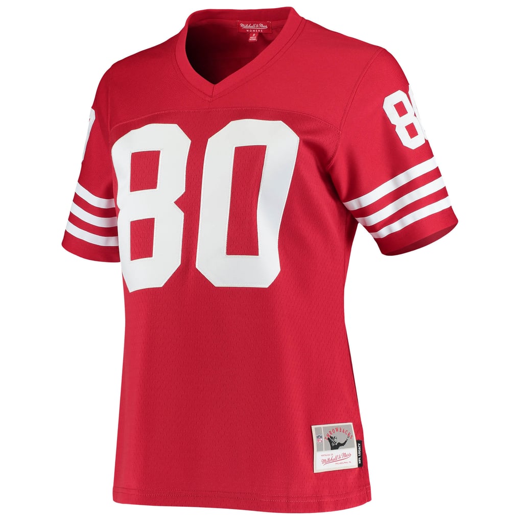 Women's San Francisco 49ers Jerry Rice Mitchell & Ness Scarlet 1990 Legacy Replica Jersey - Image 3