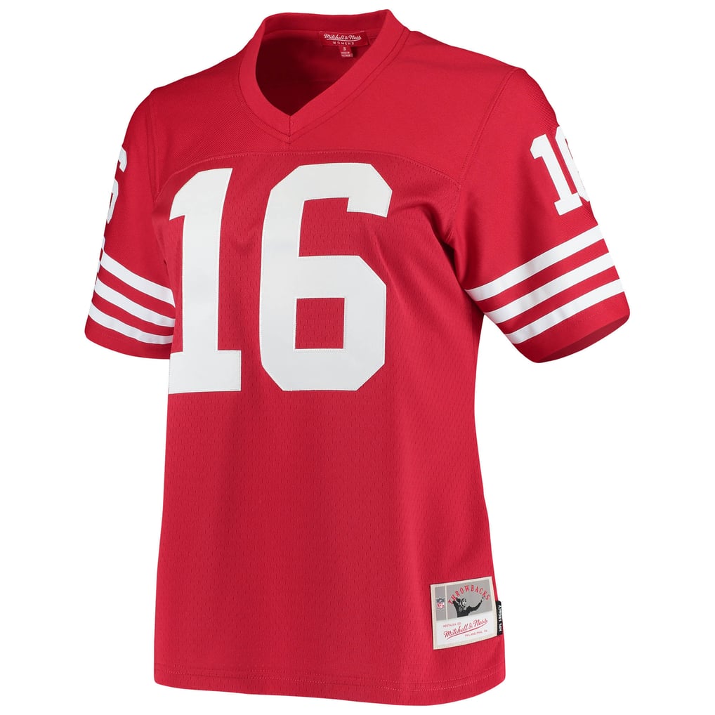 Women's San Francisco 49ers Joe Montana Mitchell & Ness Scarlet 1990 Legacy Replica Jersey - Image 3