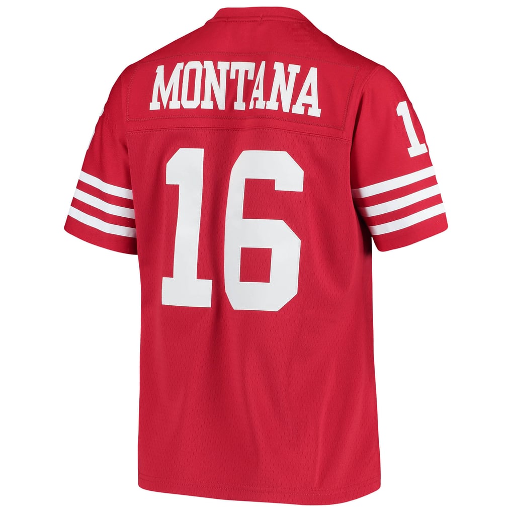 Women's San Francisco 49ers Joe Montana Mitchell & Ness Scarlet 1990 Legacy Replica Jersey - Image 4