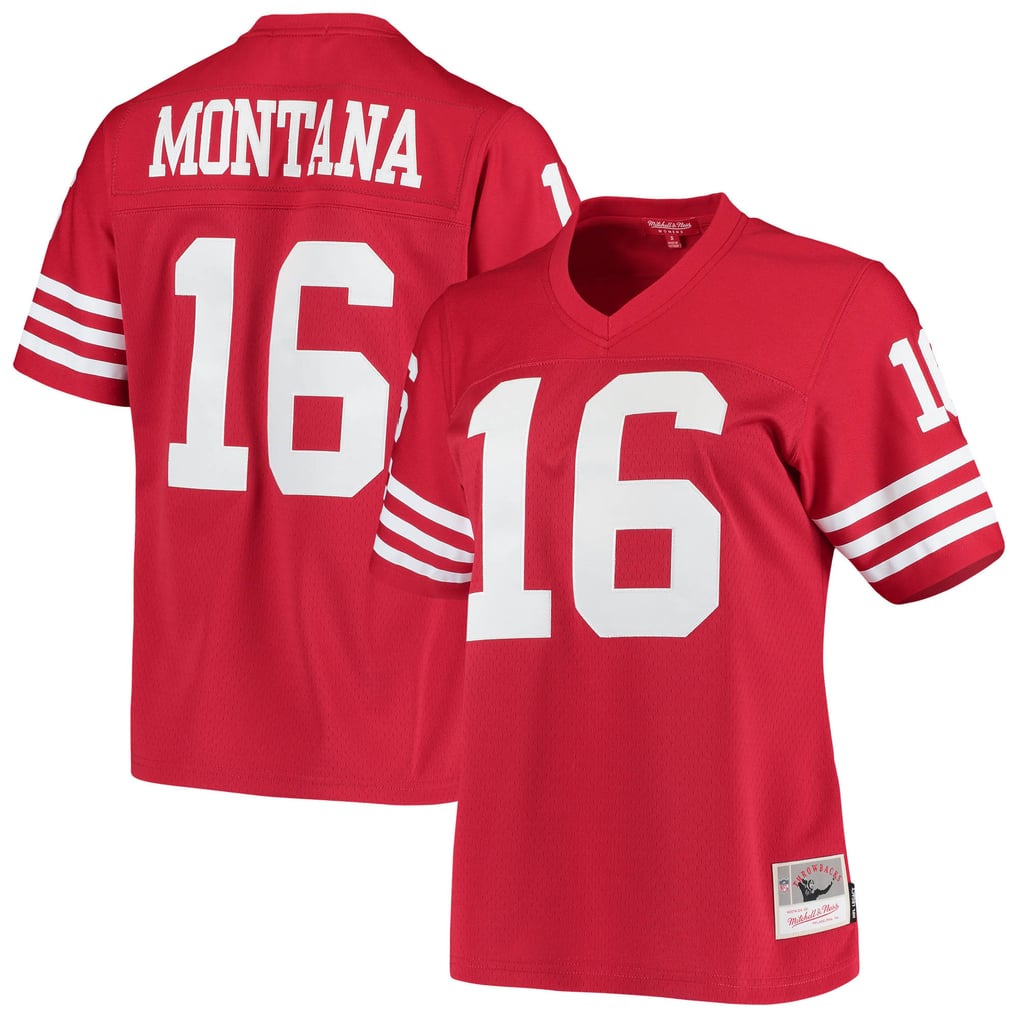 Women's San Francisco 49ers Joe Montana Mitchell & Ness Scarlet 1990 Legacy Replica Jersey - Image 1