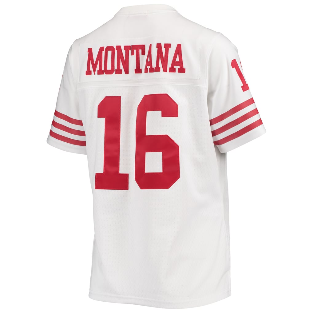 Women's San Francisco 49ers Joe Montana Mitchell & Ness White Legacy Replica Player Jersey - Image 4