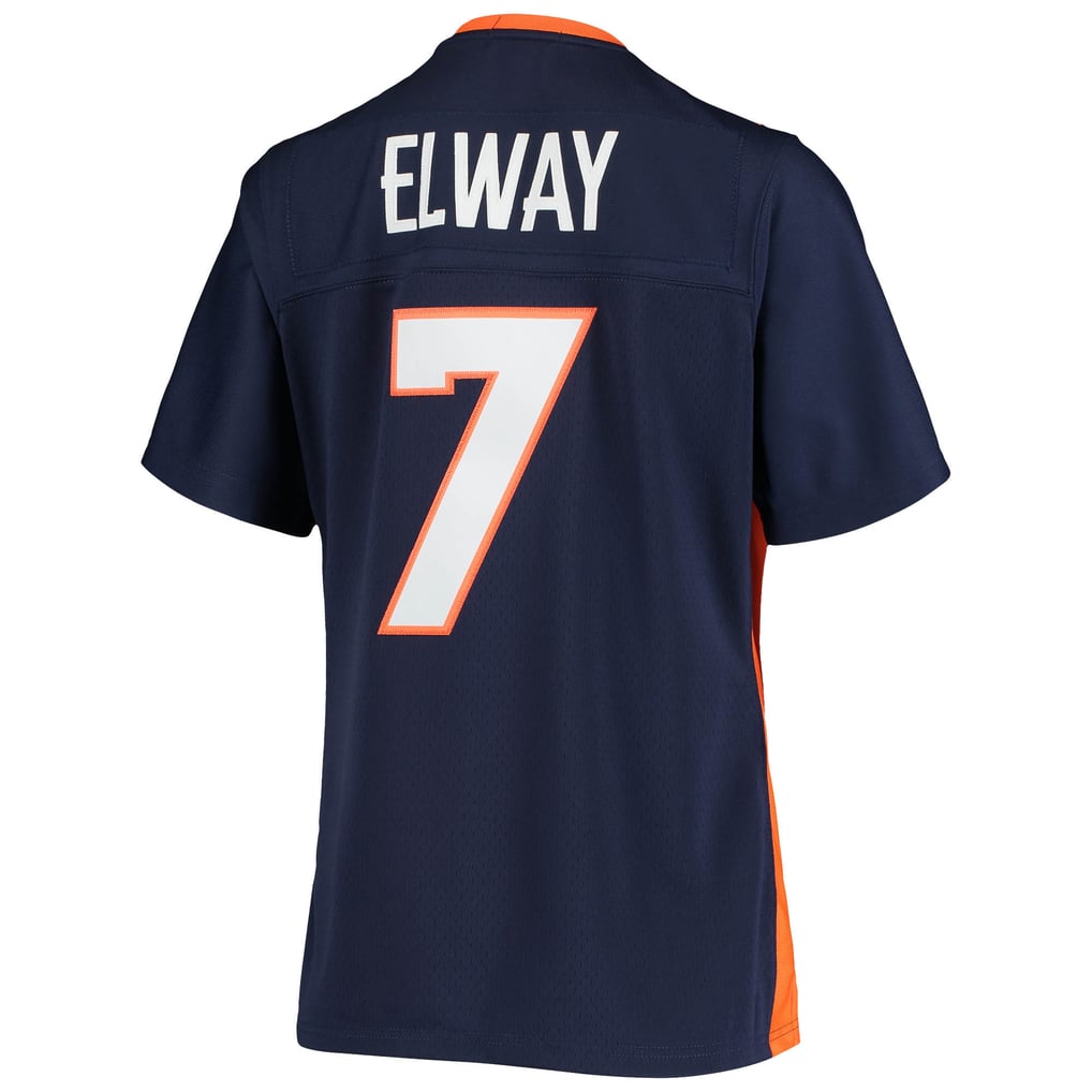 Women's Denver Broncos John Elway Mitchell & Ness Navy Legacy Replica Team Jersey - Image 4