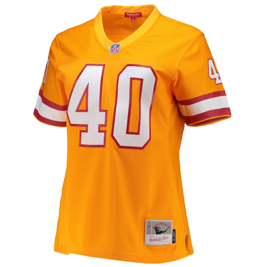 Women's Tampa Bay Buccaneers Mike Alstott Mitchell & Ness Orange Legacy Replica Player Jersey - Image 3