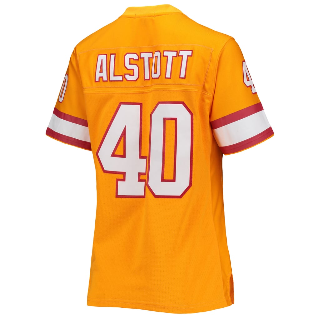 Women's Tampa Bay Buccaneers Mike Alstott Mitchell & Ness Orange Legacy Replica Player Jersey - Image 4
