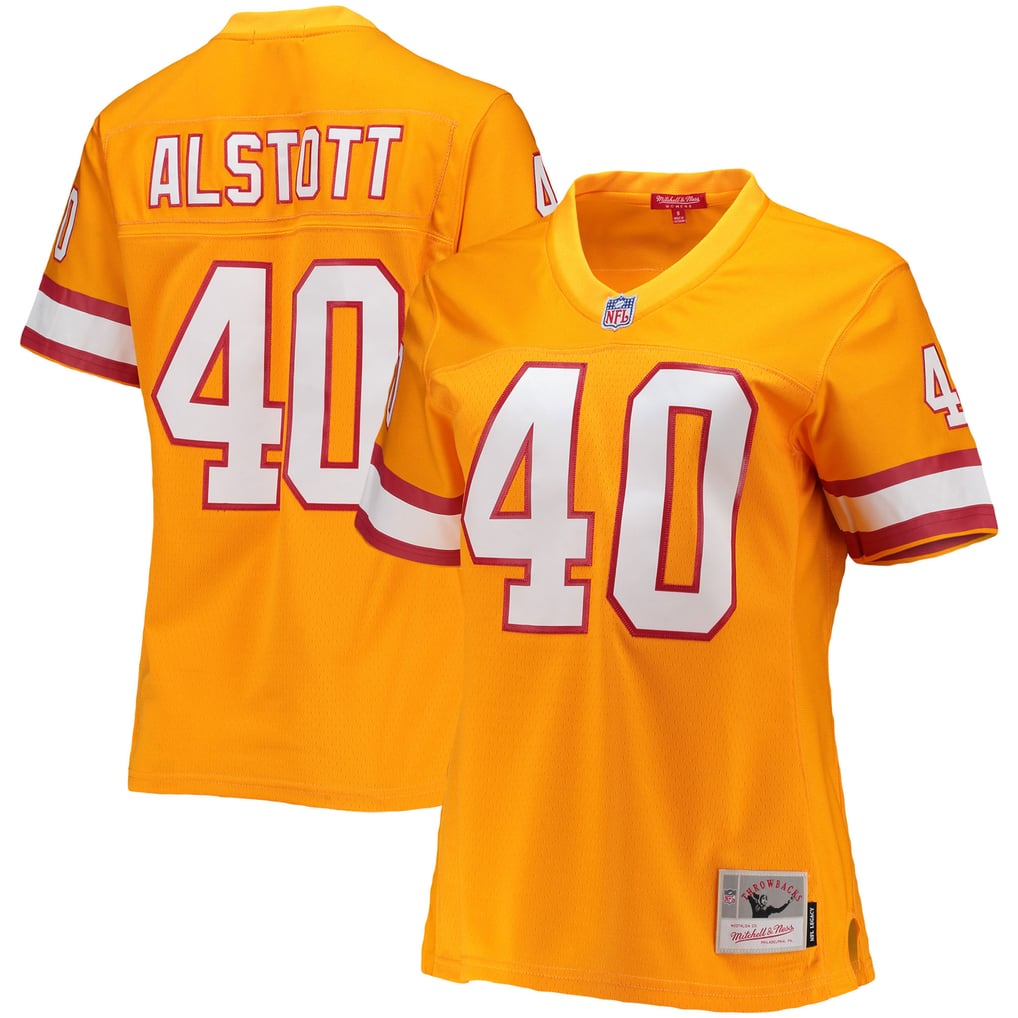 Women's Tampa Bay Buccaneers Mike Alstott Mitchell & Ness Orange Legacy Replica Player Jersey - Image 1