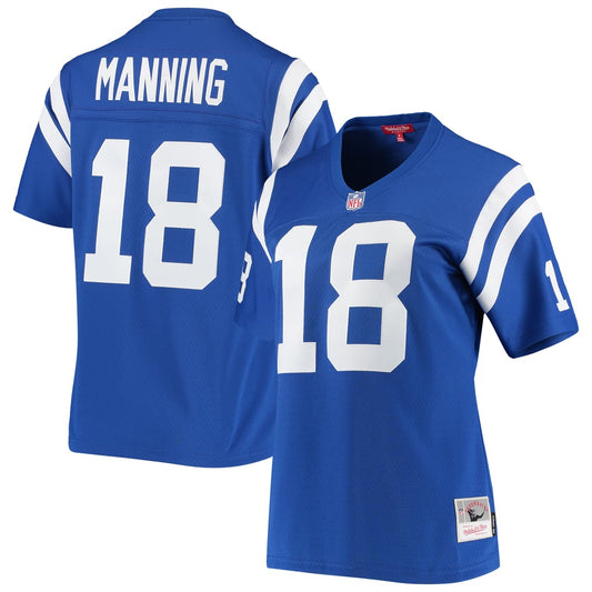 Women's Indianapolis Colts Peyton Manning Mitchell & Ness Royal 1998 Legacy Replica Jersey - Image 1