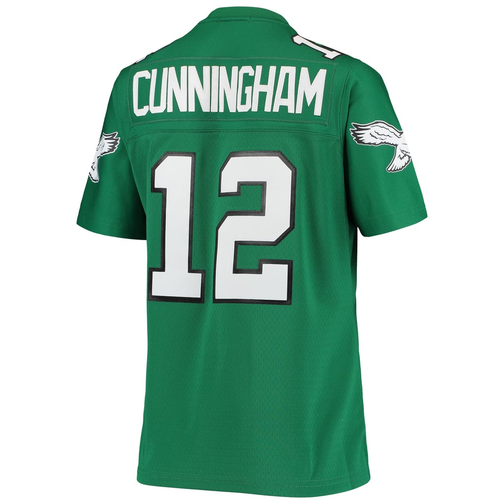 Women's Philadelphia Eagles Randall Cunningham Mitchell & Ness Kelly Green 1990 Legacy Replica Jersey - Image 4