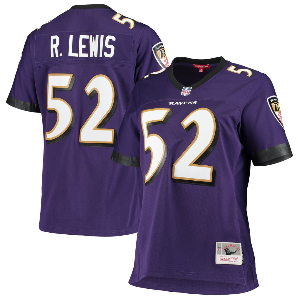 Women's Baltimore Ravens Ray Lewis Mitchell & Ness Purple Legacy Replica Team Jersey