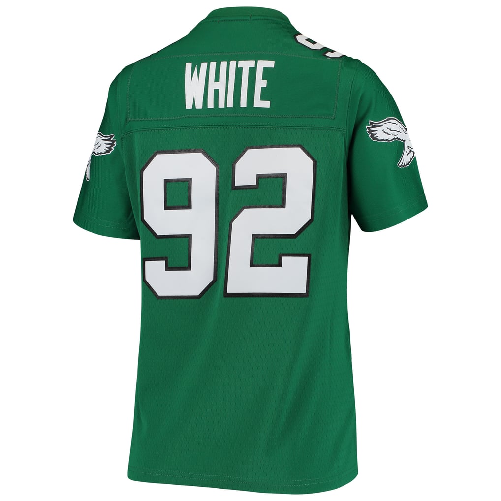 Women's Philadelphia Eagles Reggie White Mitchell & Ness Kelly Green 1990 Legacy Replica Jersey - Image 4