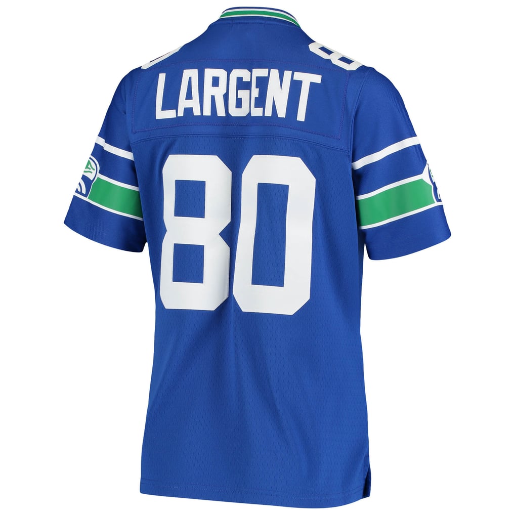 Women's Seattle Seahawks Steve Largent Mitchell & Ness Royal 1985 Legacy Replica Jersey - Image 4