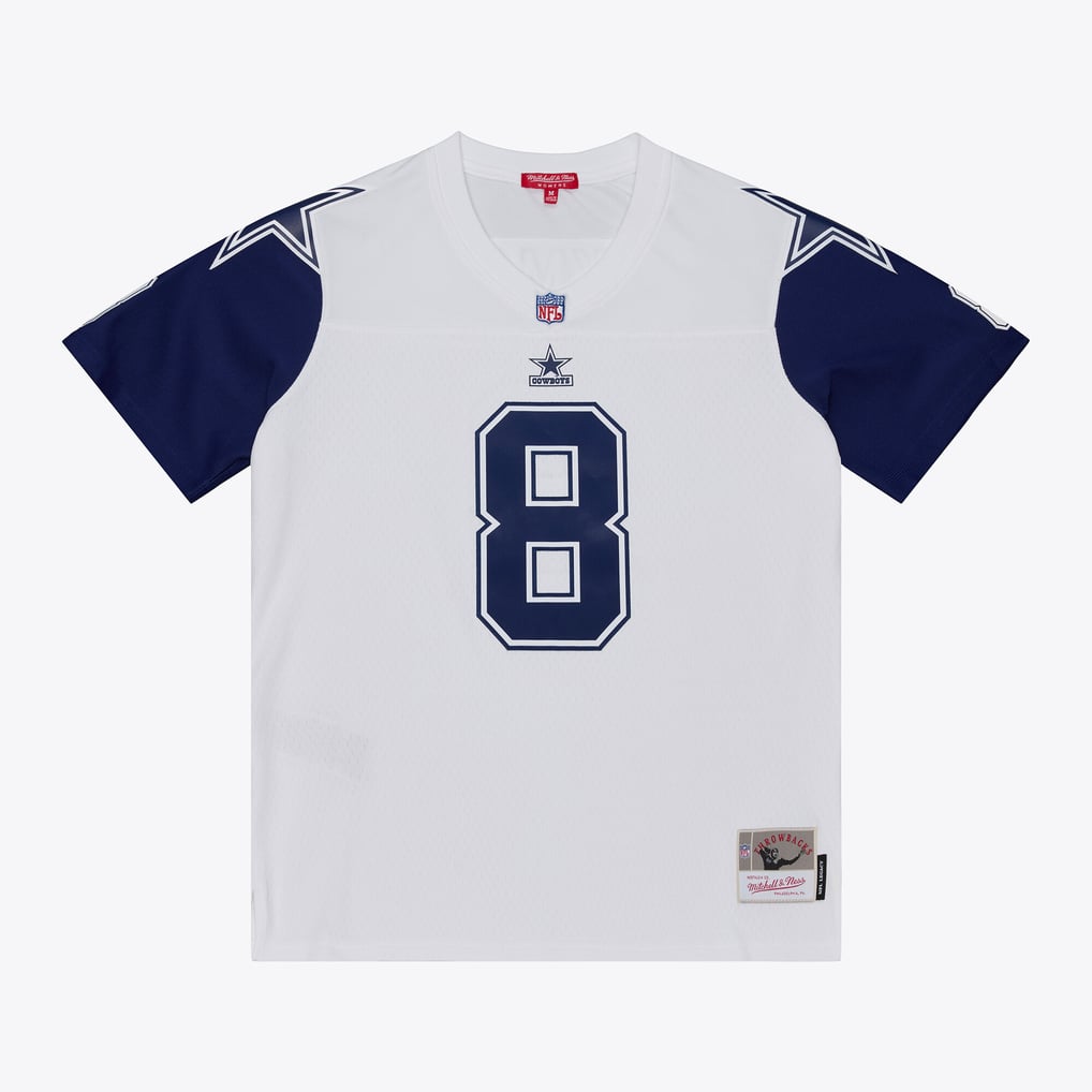 Women's Dallas Cowboys Troy Aikman Mitchell & Ness White 1994 Legacy Replica Jersey - Image 1