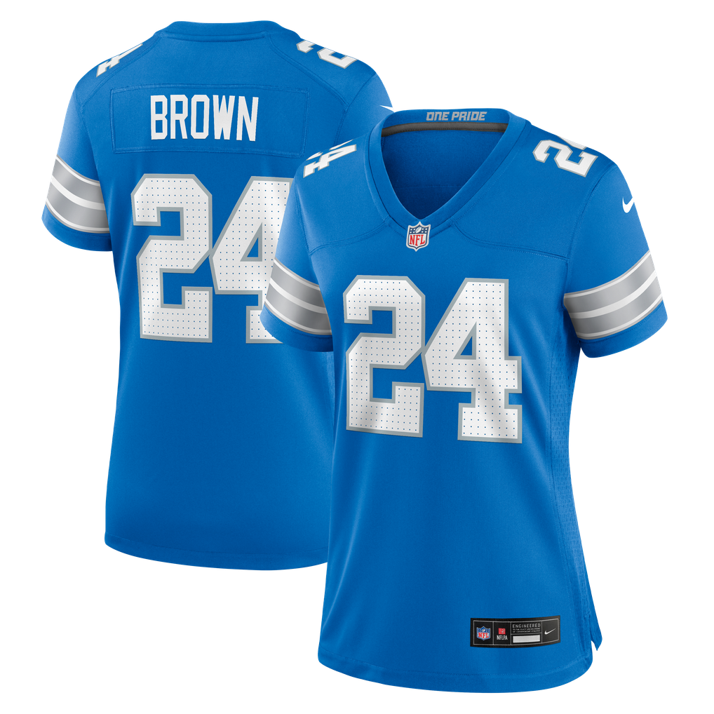 Women's Detroit Lions Aamaris Brown Nike Blue Team Game Jersey - Image 1