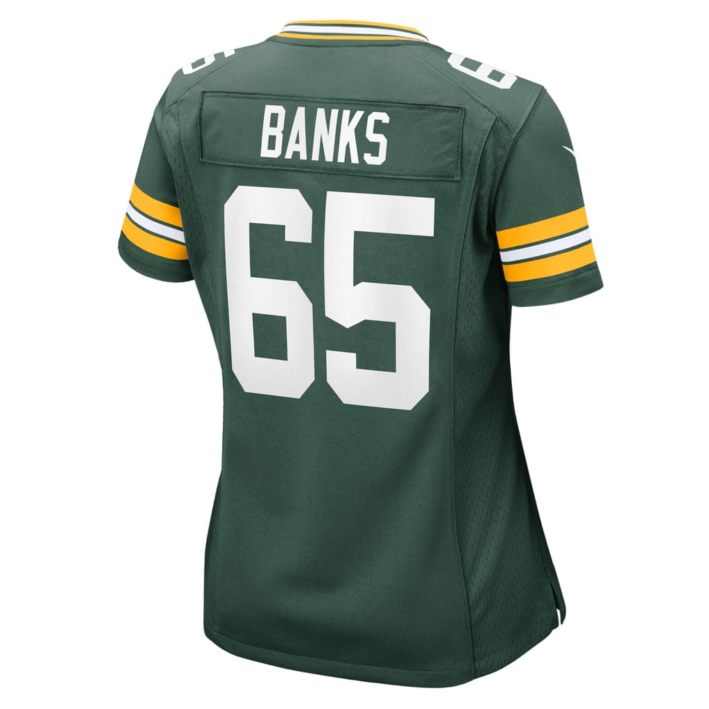 Women's Green Bay Packers Aaron Banks Nike  Green Team Game Jersey - Image 4