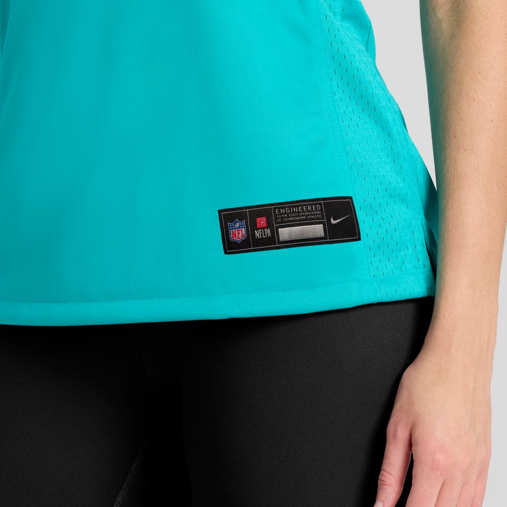 Women's Miami Dolphins Aaron Brewer Nike  Aqua  Game Jersey - Image 10