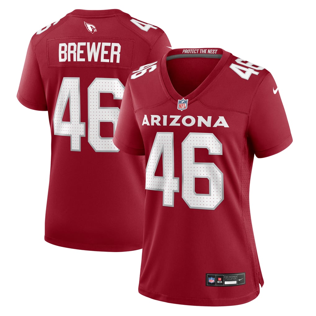 Women's Arizona Cardinals Aaron Brewer Nike  Cardinal  Game Jersey - Image 2