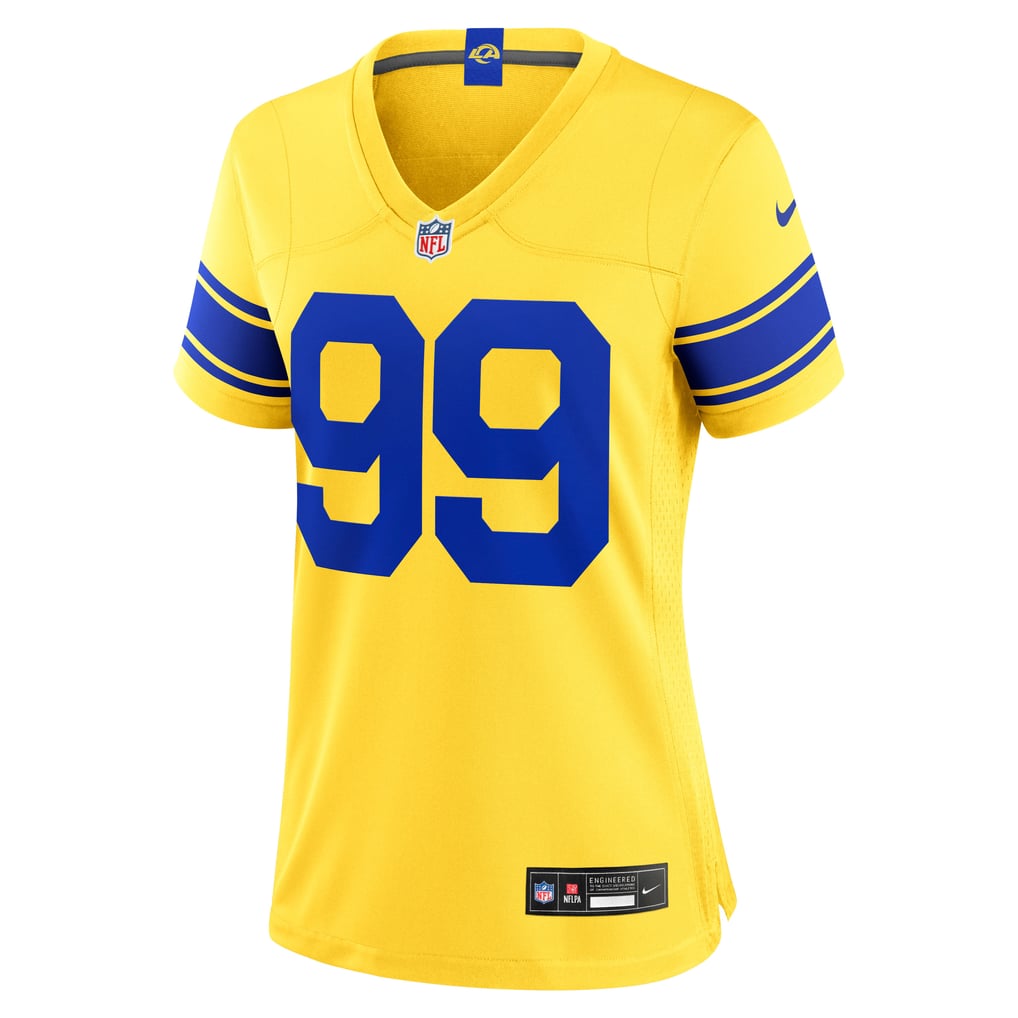 Women's Los Angeles Rams Aaron Donald Nike Gold Alternate Game Jersey - Image 3
