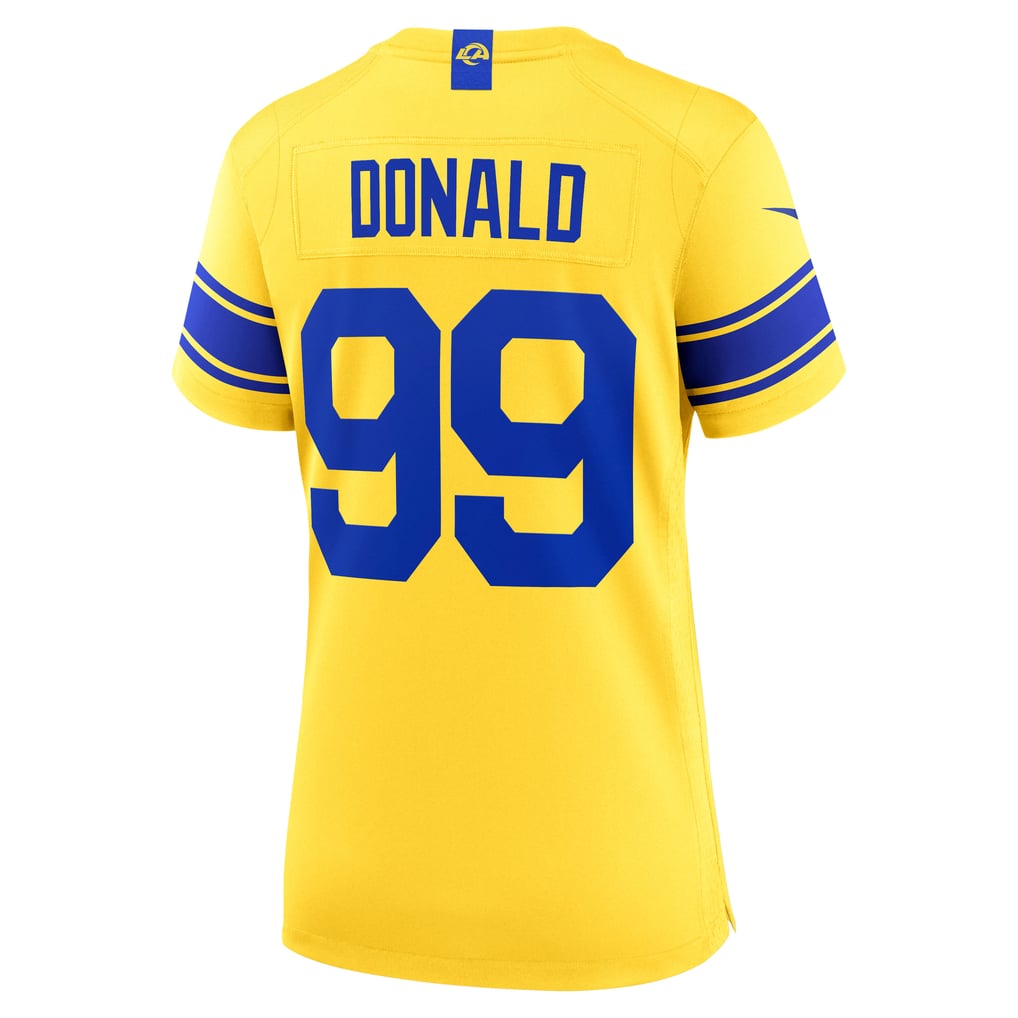 Women's Los Angeles Rams Aaron Donald Nike Gold Alternate Game Jersey - Image 4