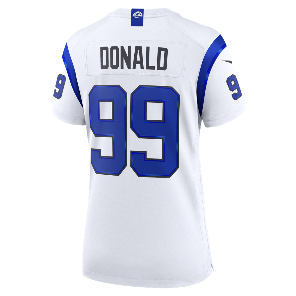 Women's Los Angeles Rams Aaron Donald Nike White Alternate Game Jersey - Image 4