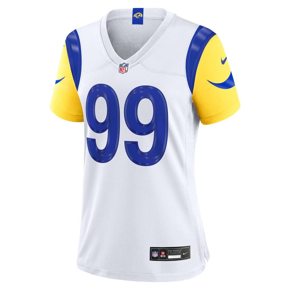 Women's Los Angeles Rams Aaron Donald Nike White Game Jersey - Image 3
