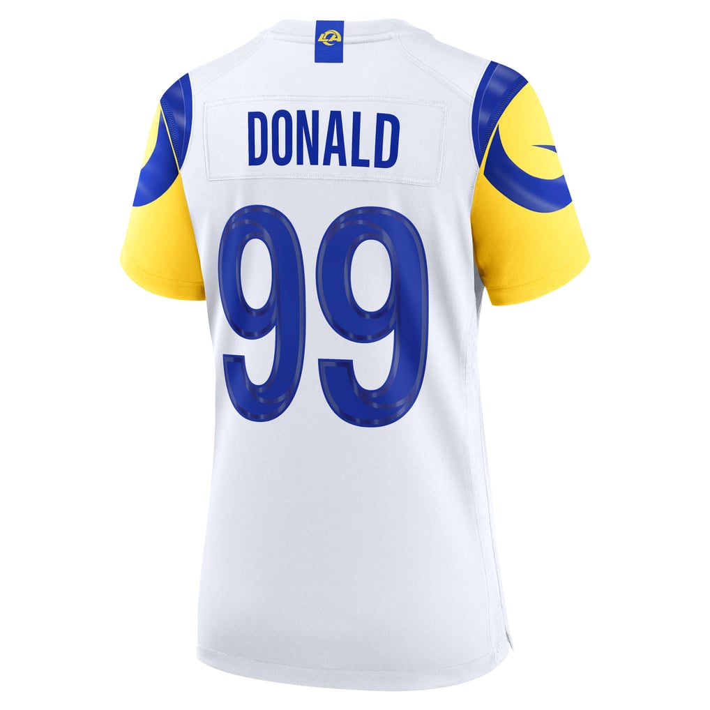 Women's Los Angeles Rams Aaron Donald Nike White Game Jersey - Image 4