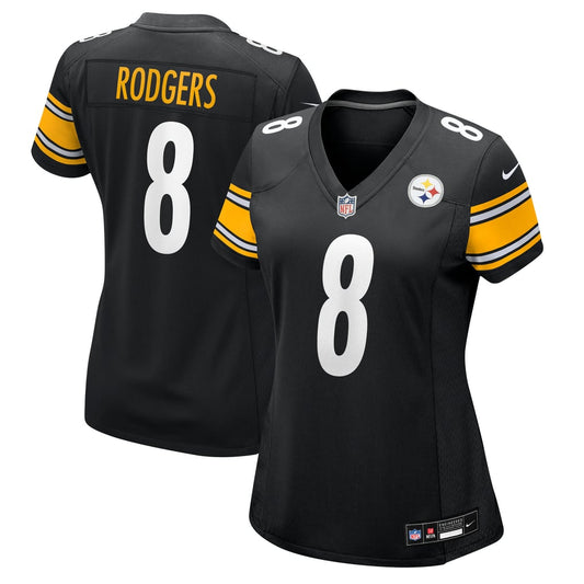 Women's Pittsburgh Steelers Aaron Rodgers Nike Black Game Jersey - Image 1