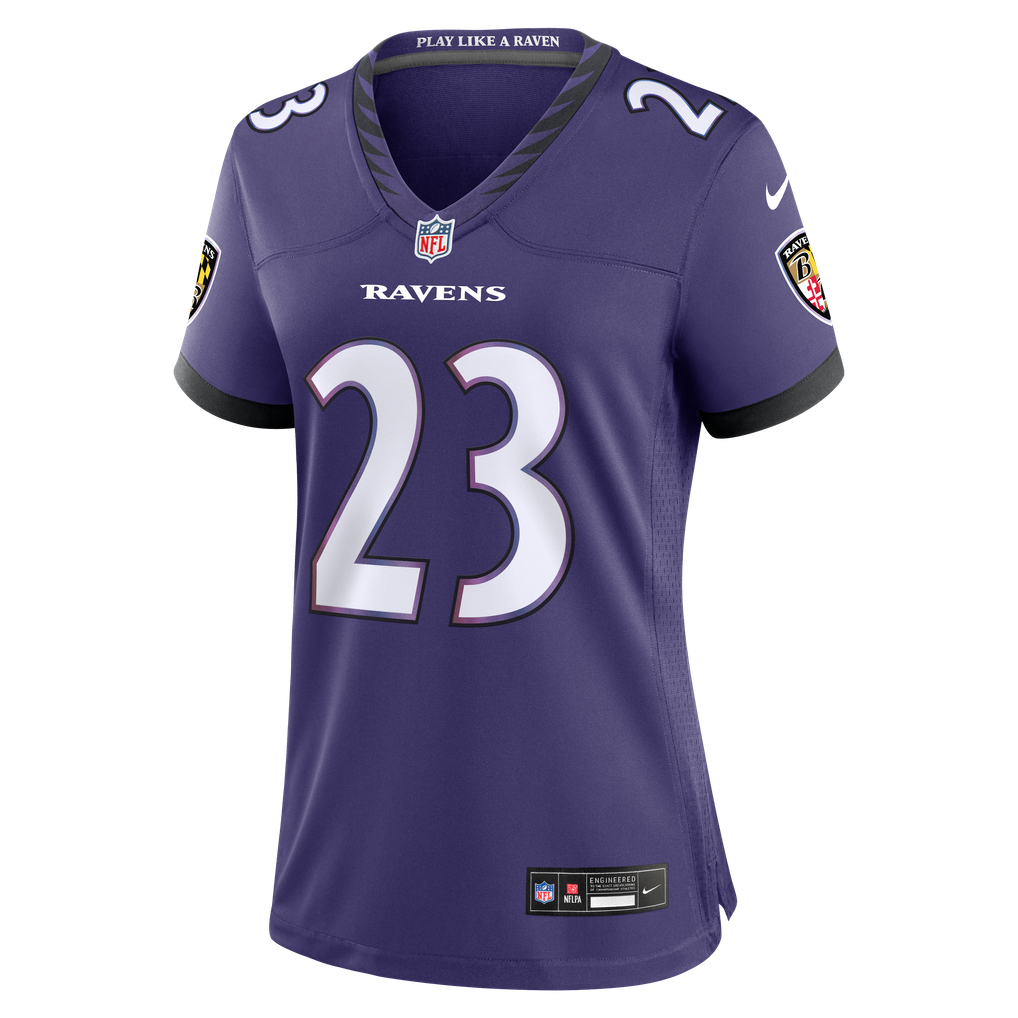 Women's Baltimore Ravens Adam Randall Nike Purple Team Game Jersey