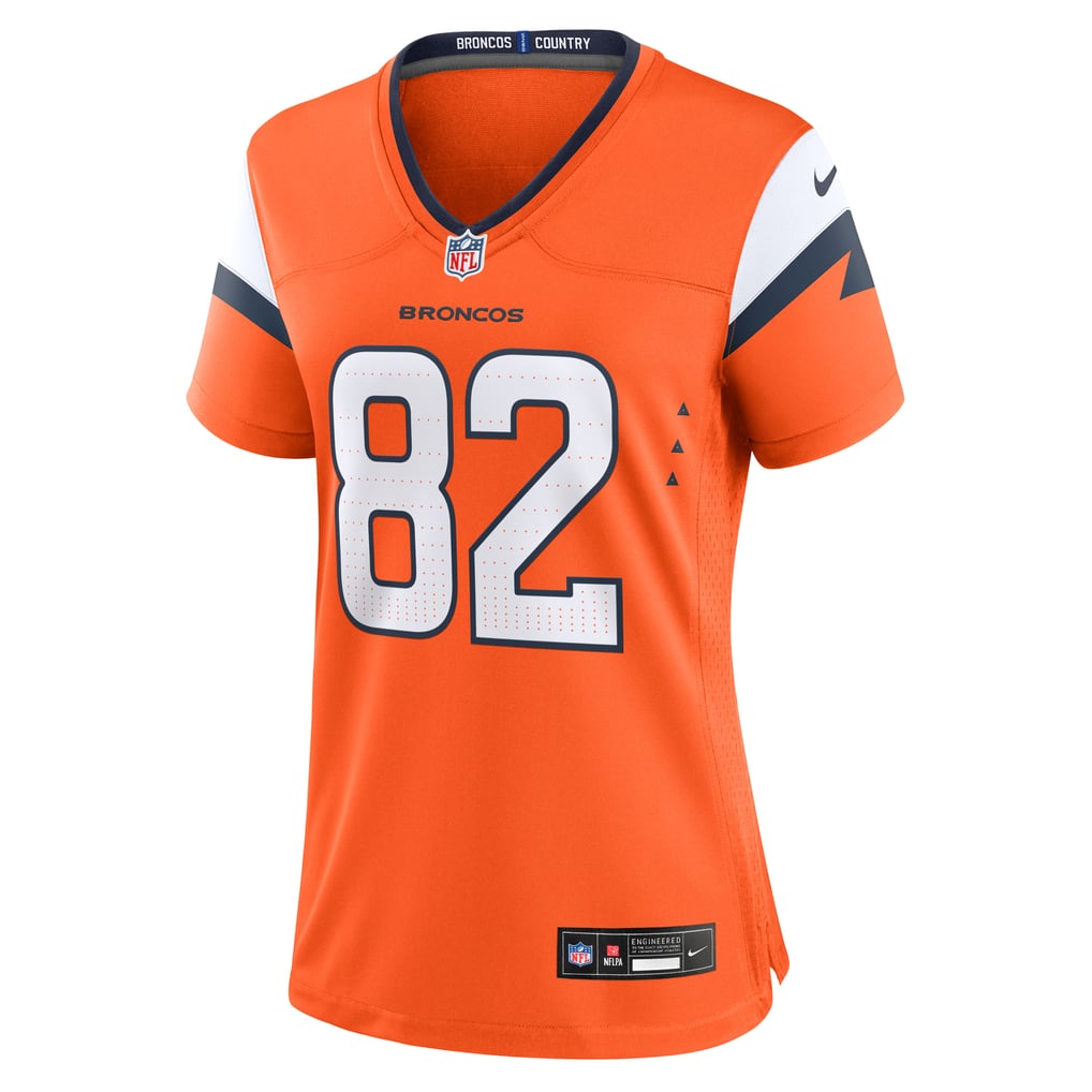Women's Denver Broncos Adam Trautman Nike  Orange Team Game Jersey - Image 3