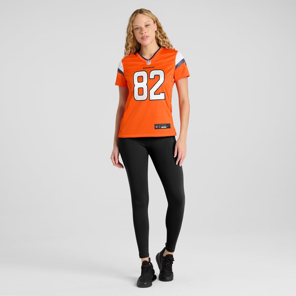 Women's Denver Broncos Adam Trautman Nike  Orange Team Game Jersey - Image 5