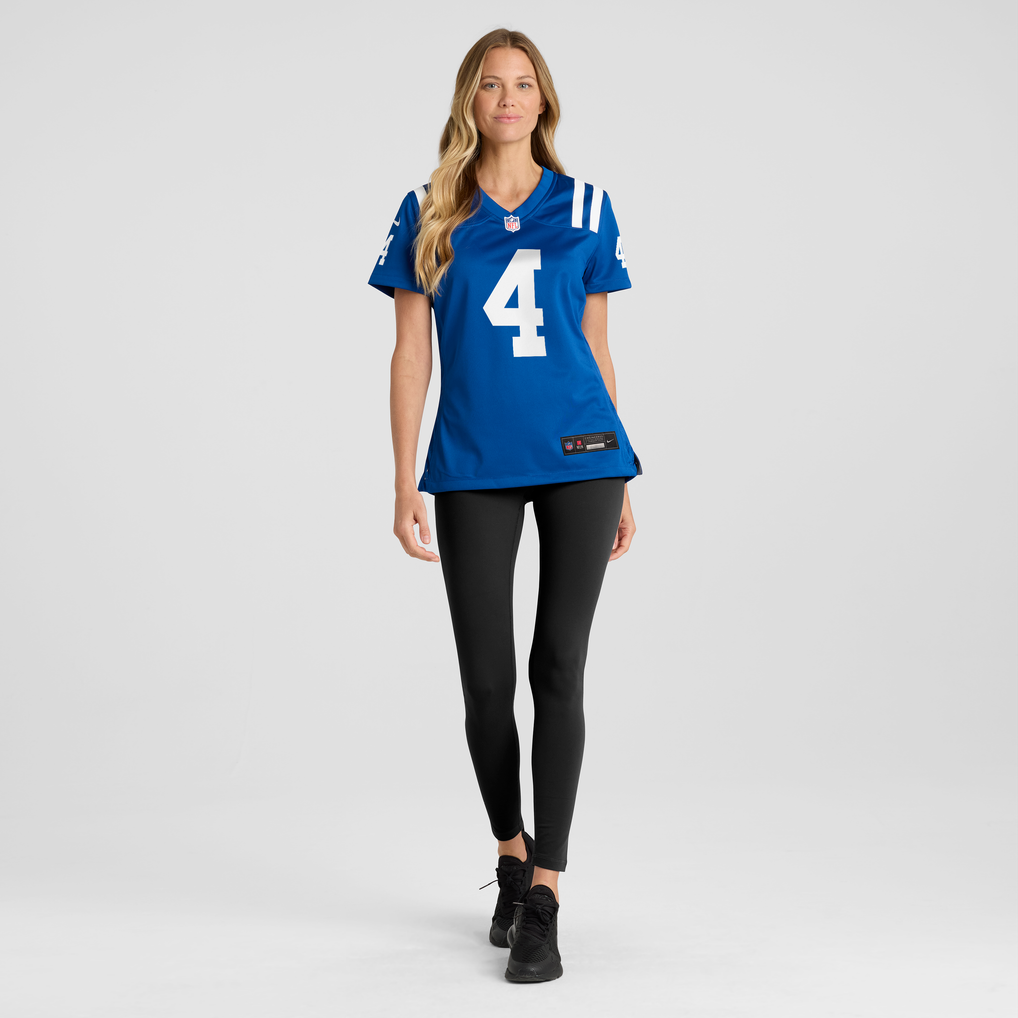 Women's Indianapolis Colts Adam Vinatieri Nike Royal Team Retired Game Jersey - Image 3