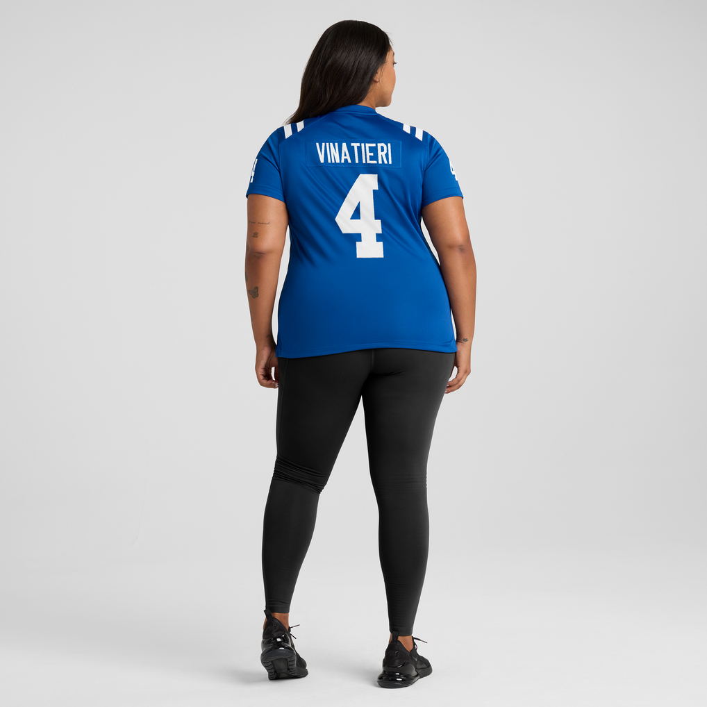 Women's Indianapolis Colts Adam Vinatieri Nike Royal Team Retired Game Jersey - Image 6