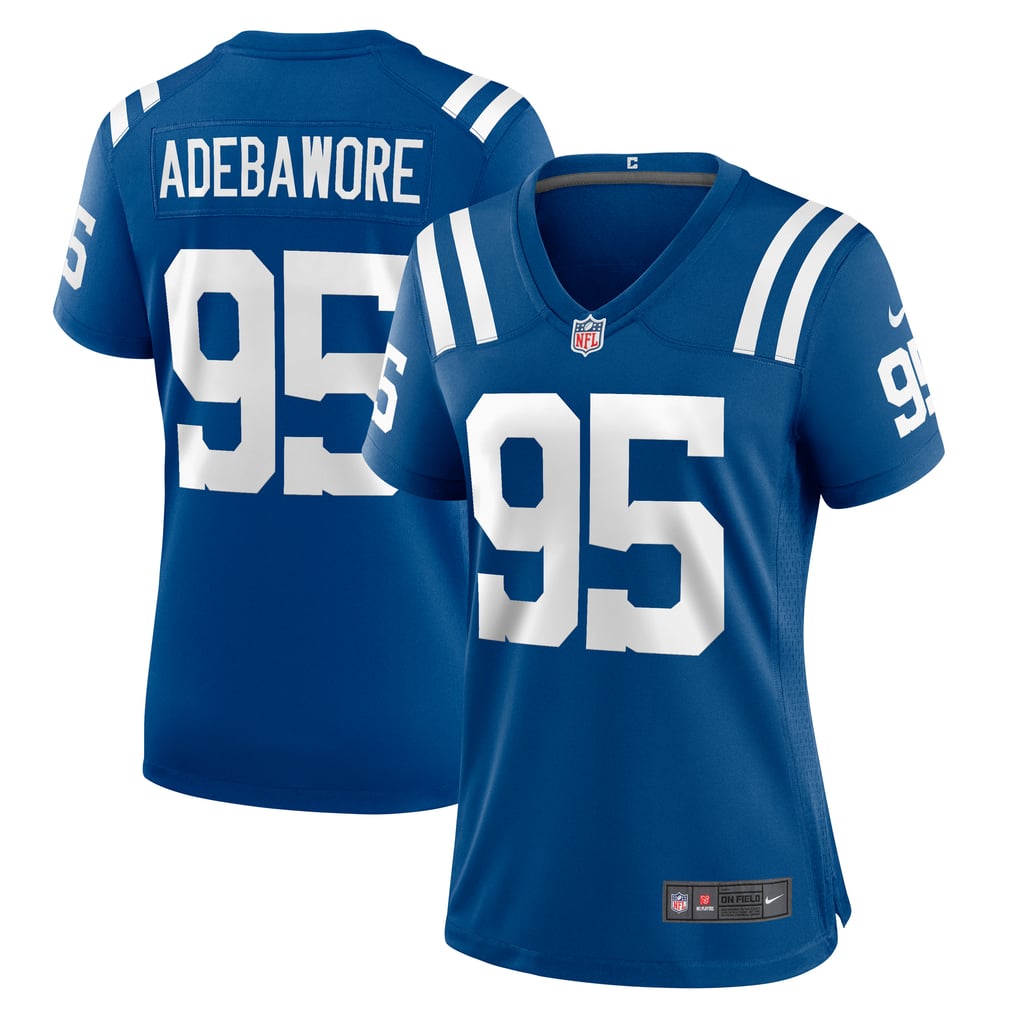 Women's Indianapolis Colts Adetomiwa Adebawore Nike  Royal Team Game Jersey - Image 2