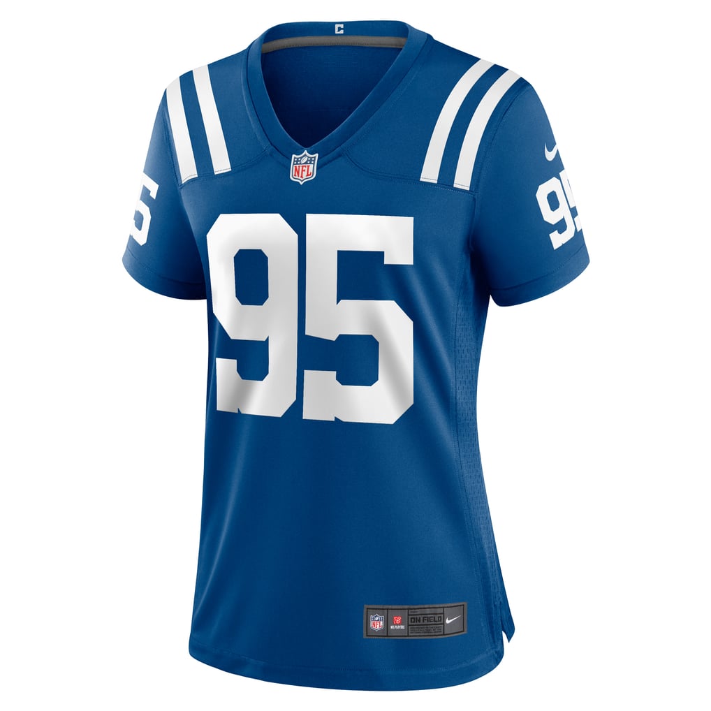 Women's Indianapolis Colts Adetomiwa Adebawore Nike  Royal Team Game Jersey - Image 3