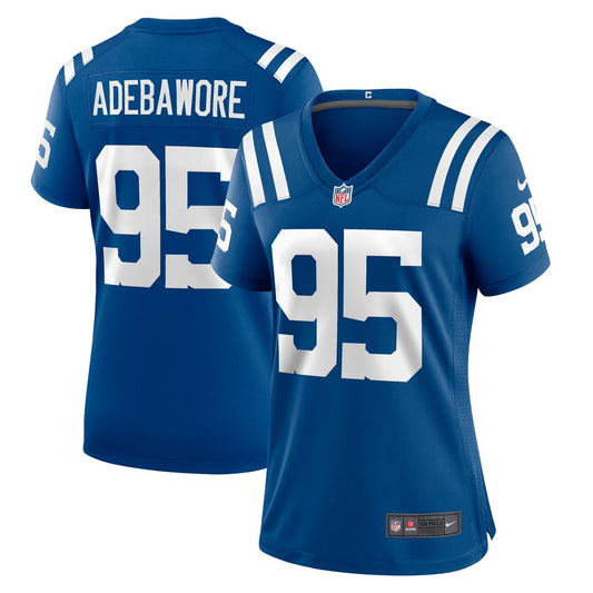Women's Indianapolis Colts Adetomiwa Adebawore Nike  Royal Team Game Jersey - Image 1