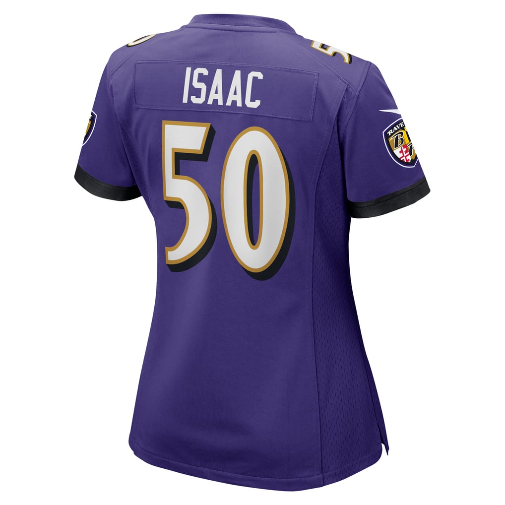 Women's Baltimore Ravens Adisa Isaac Nike Purple Game Jersey