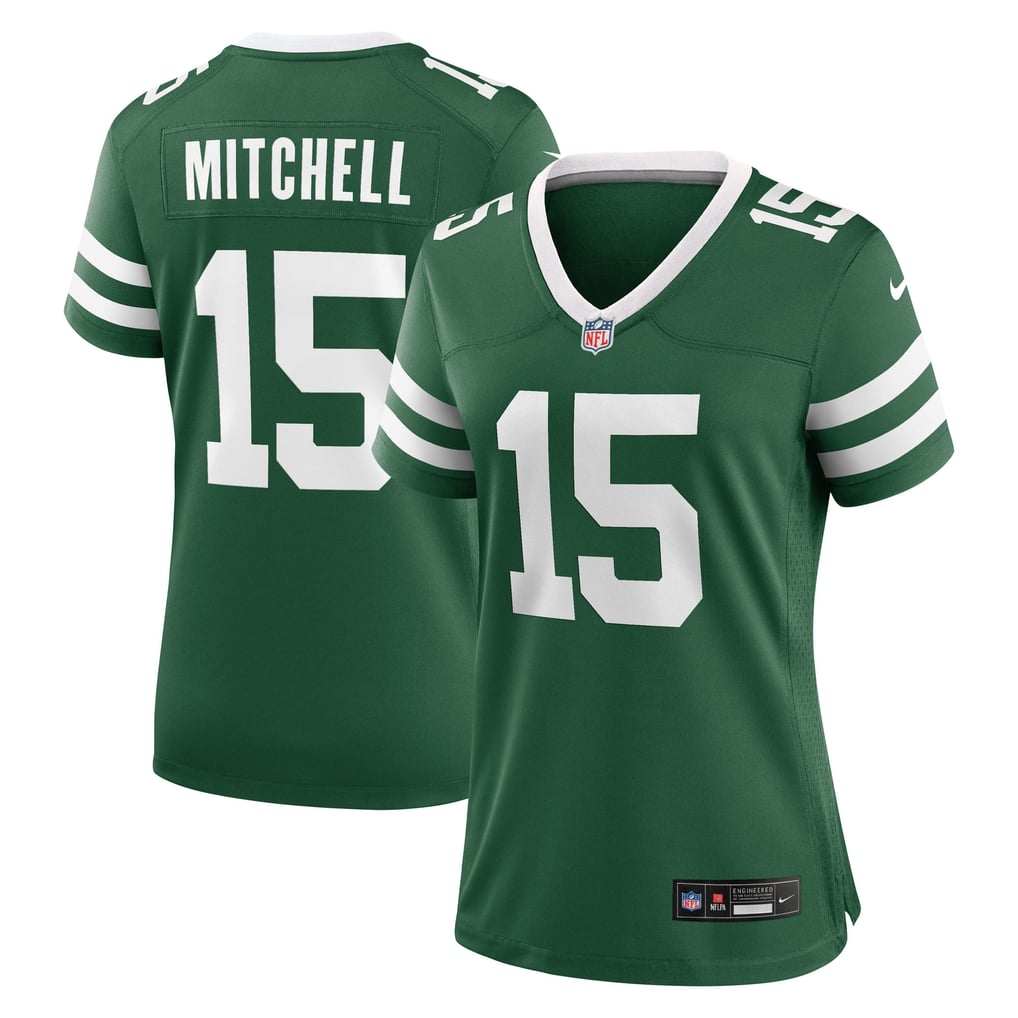 Women's New York Jets Adonai Mitchell Nike Legacy Green Team Game Jersey - Image 1