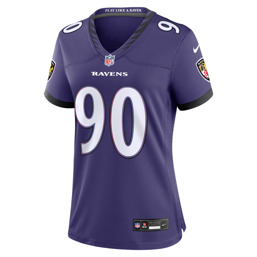 Women's Baltimore Ravens Aeneas Peebles Nike Purple Team Game Jersey