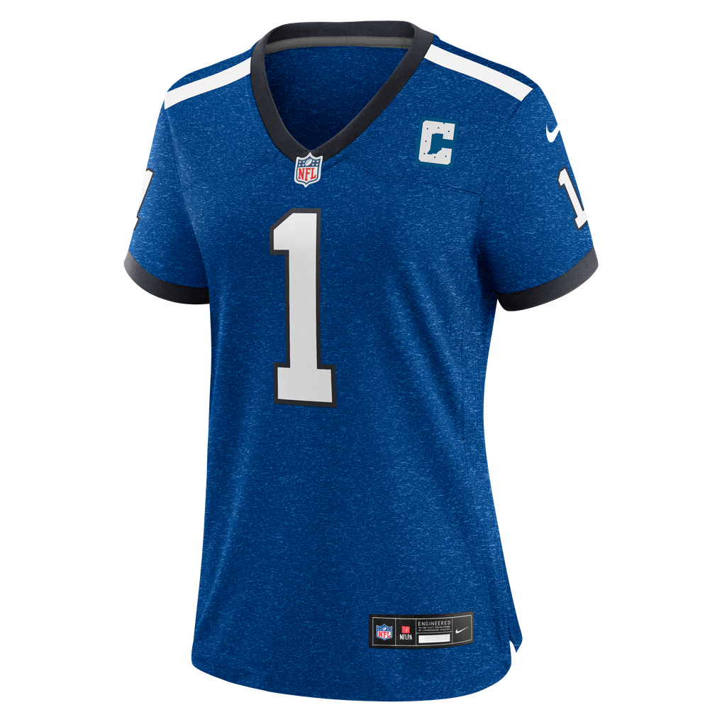 Women's Indianapolis Colts Ahmad Sauce Gardner Nike  Heather Royal Alternate 2 Indiana Nights Game Jersey - Image 7