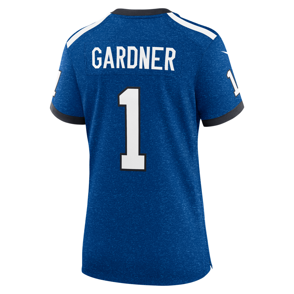 Women's Indianapolis Colts Ahmad Sauce Gardner Nike  Heather Royal Alternate 2 Indiana Nights Game Jersey - Image 8
