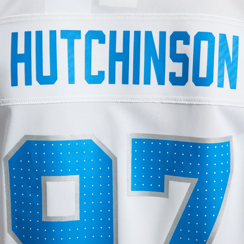 Women's Detroit Lions Aidan Hutchinson Nike White Game Jersey - Image 11