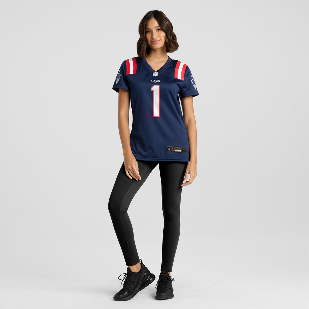 Women's New England Patriots A.J. Brown Nike Navy Game Jersey - Image 3