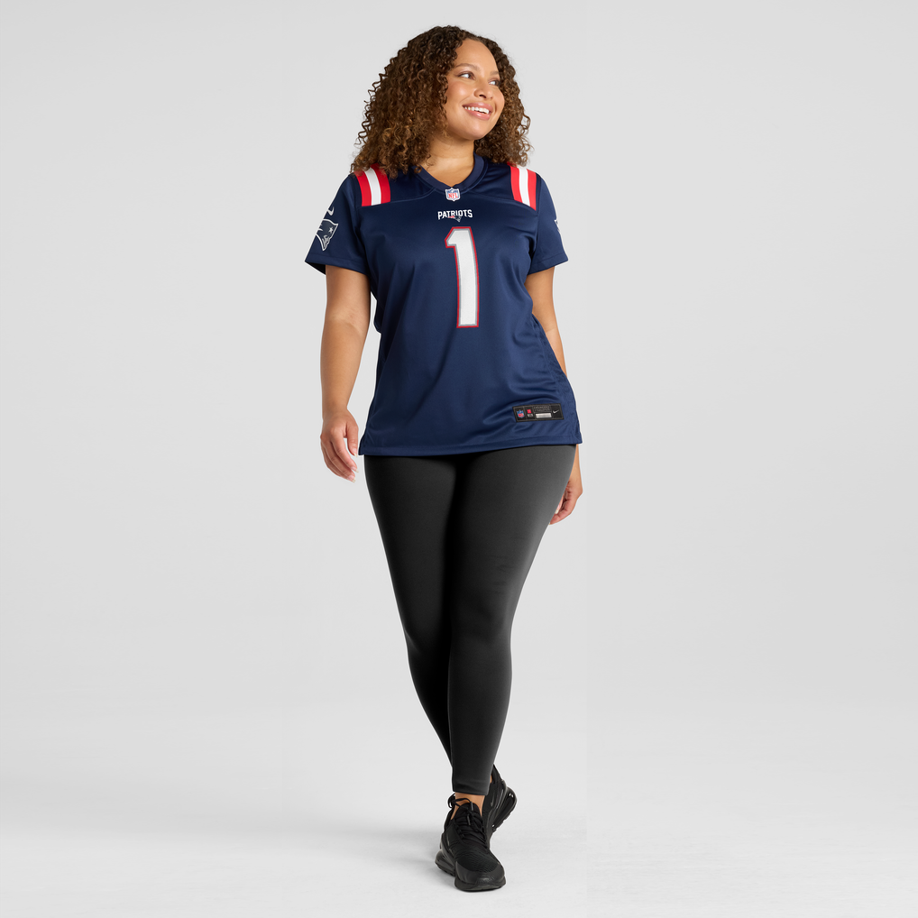 Women's New England Patriots A.J. Brown Nike Navy Game Jersey - Image 5