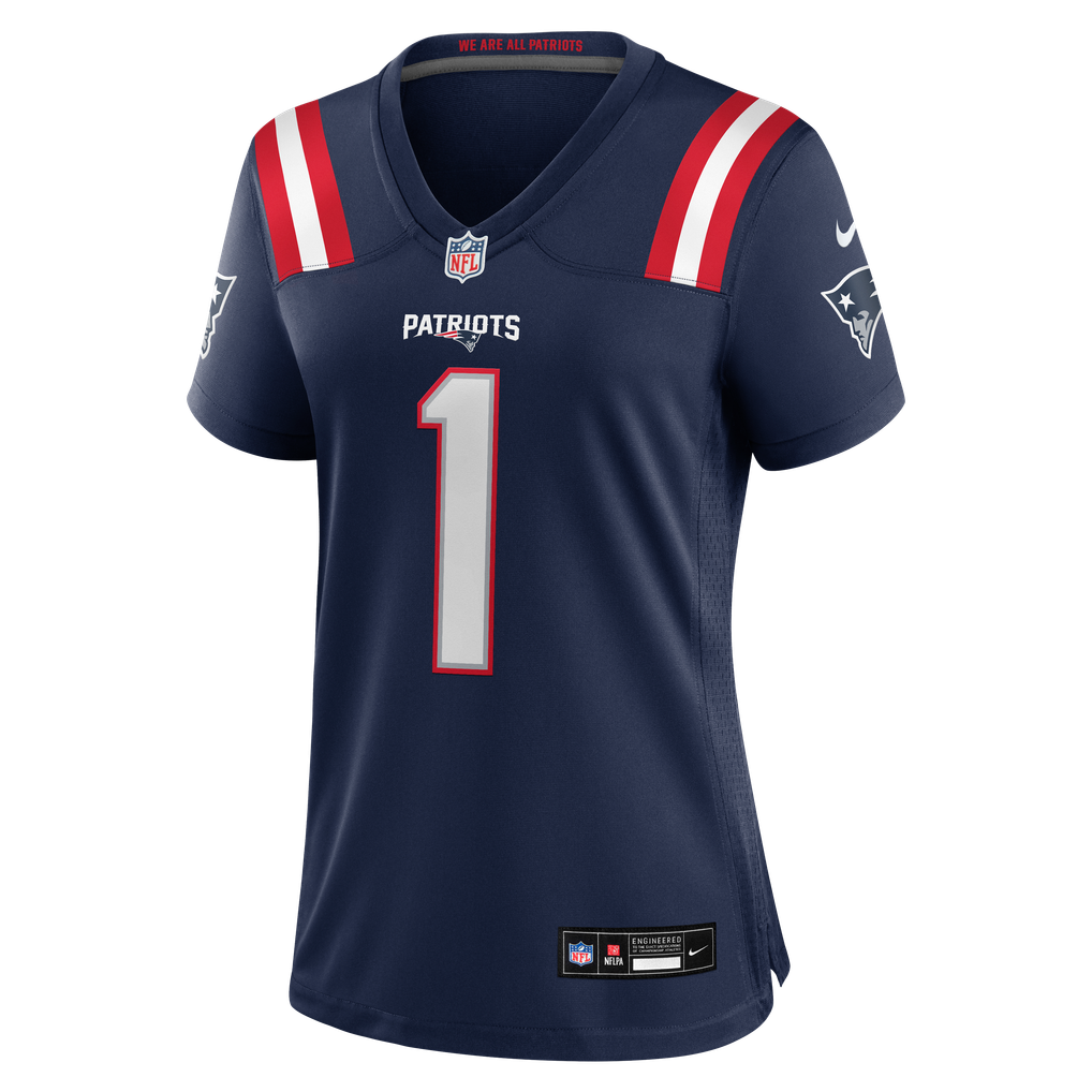 Women's New England Patriots A.J. Brown Nike Navy Game Jersey - Image 7