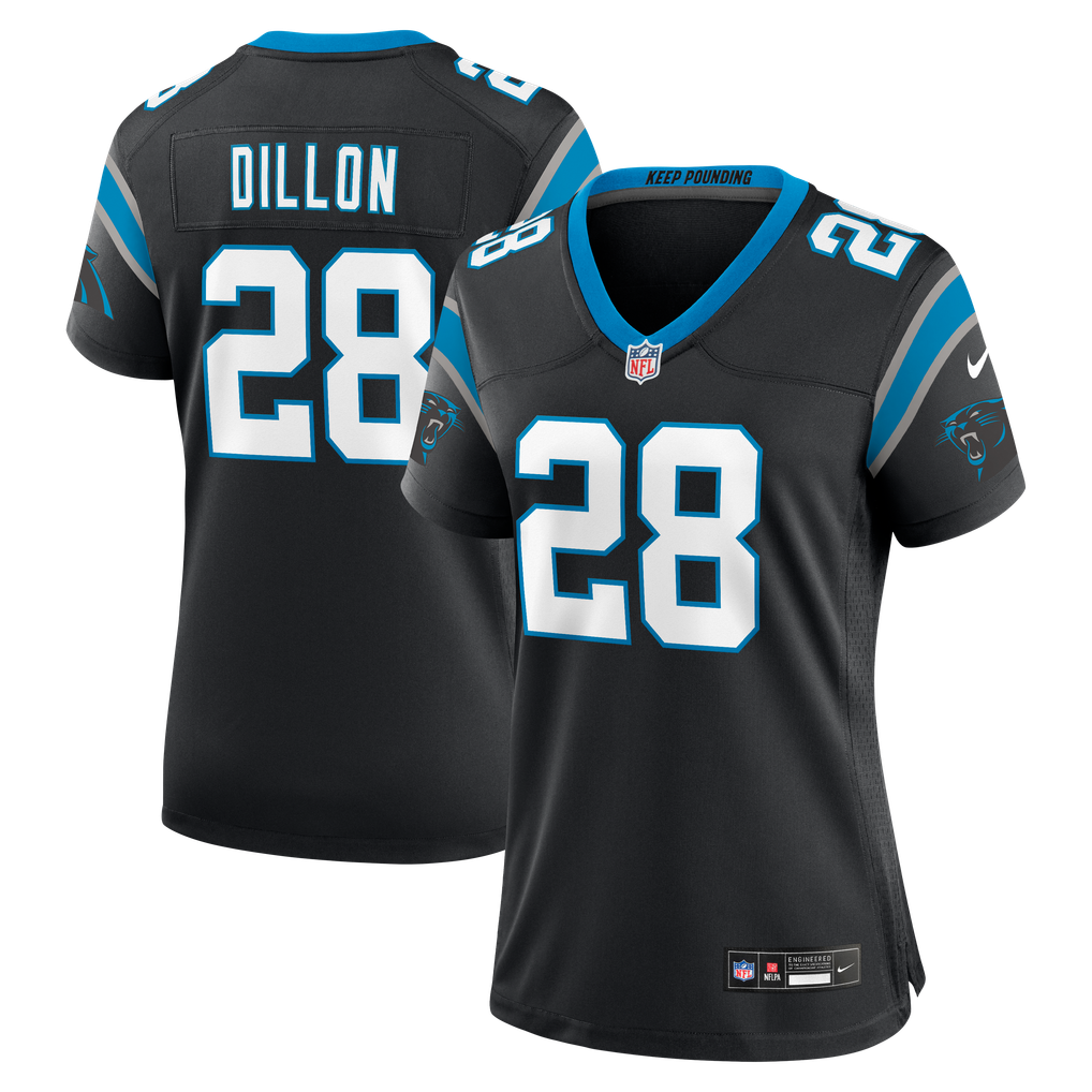 Women's Carolina Panthers AJ Dillon Nike Black Team Game Jersey - Image 2