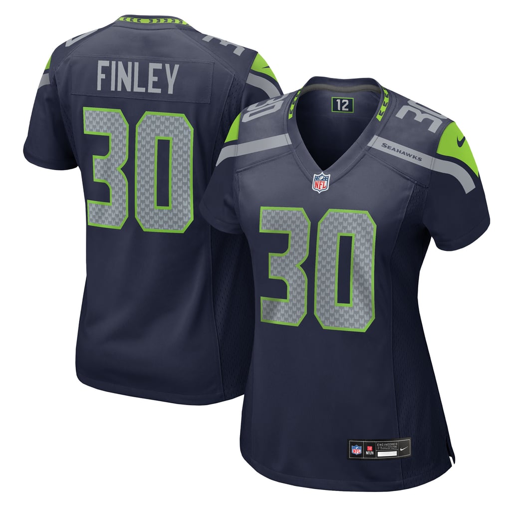 Women's Seattle Seahawks AJ Finley Nike  College Navy Team Game Jersey - Image 1