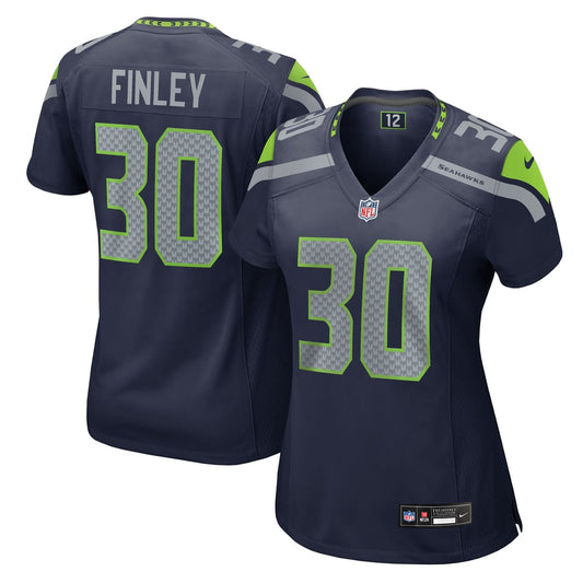 Women's Seattle Seahawks AJ Finley Nike  College Navy Team Game Jersey - Image 1