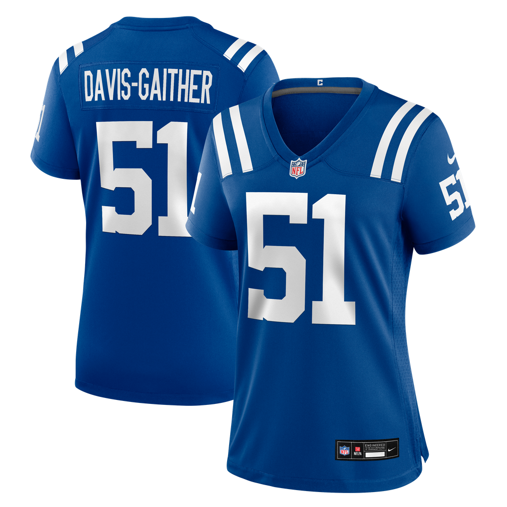 Women's Indianapolis Colts Akeem Davis-Gaither Nike Royal Team Game Jersey - Image 1