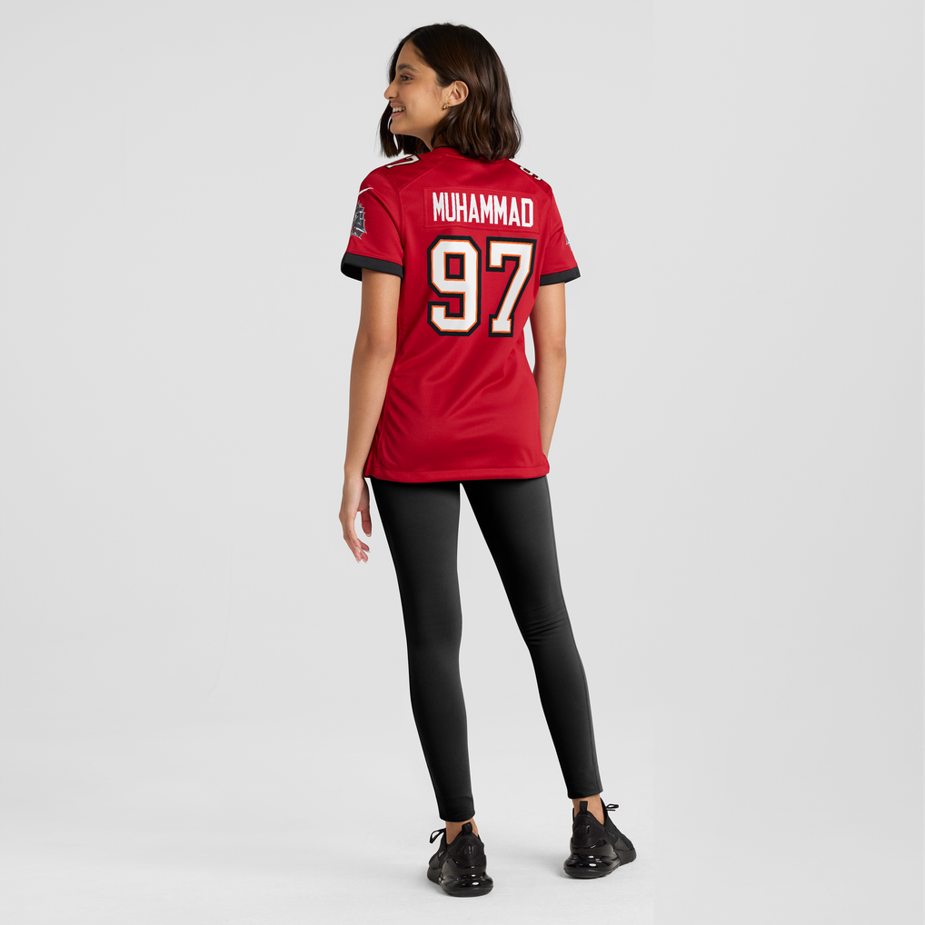Women's Tampa Bay Buccaneers Al-Quadin Muhammad Nike Red Team Game Jersey - Image 4