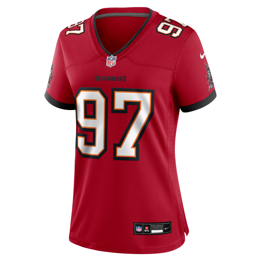 Women's Tampa Bay Buccaneers Al-Quadin Muhammad Nike Red Team Game Jersey - Image 7