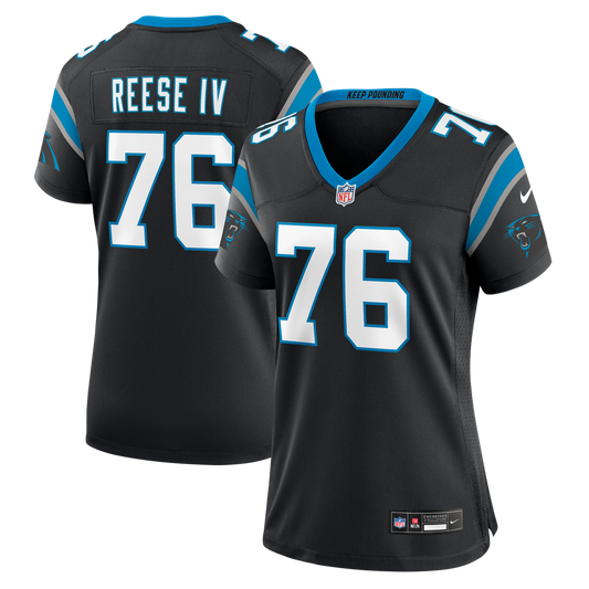 Women's Carolina Panthers Albert Reese IV Nike Black Team Game Jersey - Image 1